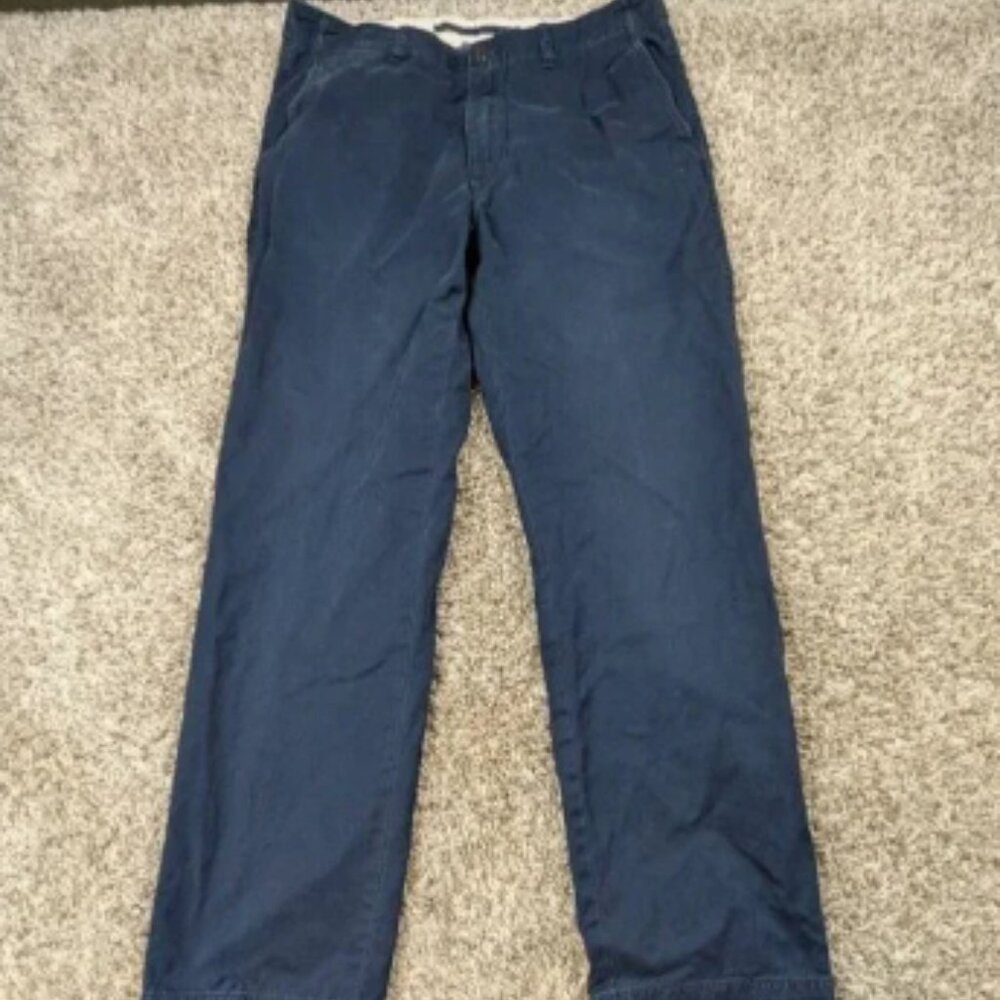 Vintage Polo Ralph Lauren Pants Mens 34x34 Fits 34x32 Side Tabs Adjusters Chino